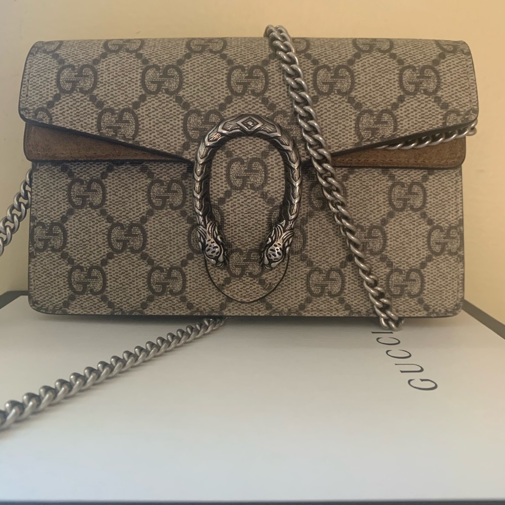 Gucci Dionysus Supreme Super Mini Beige